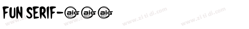 fun serif字体转换